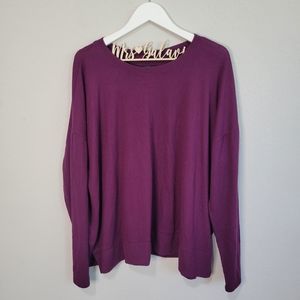 Lucky Brand Purple Long Sleeve Sweater